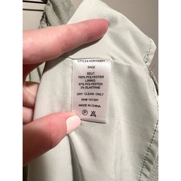 ASTR The Label Smocked Tiered Maxi Dress Sage Size Medium - Picture 6 of 10